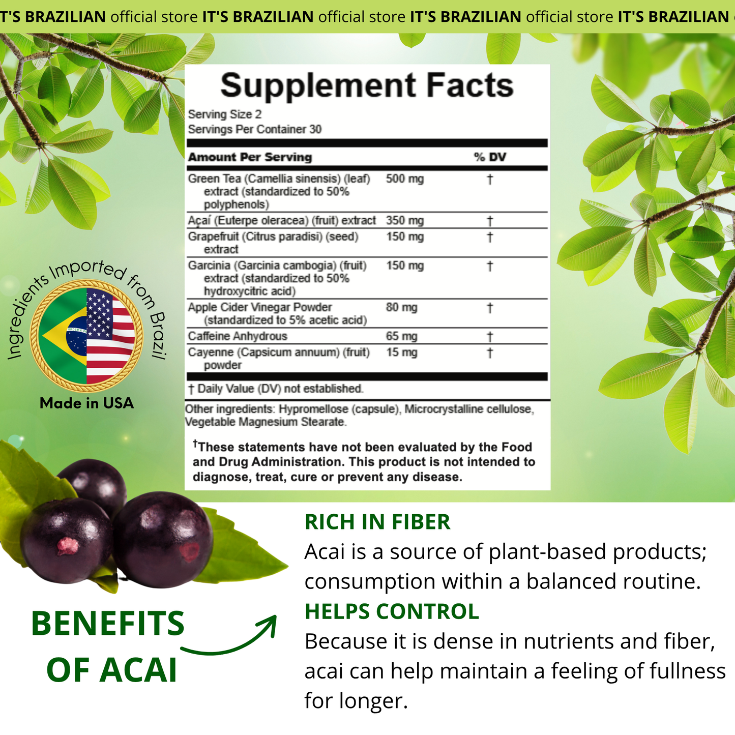One Brazilian Berry Kills Cravings Like Ozempic — No Needle. No Nausea. No $1,400 a Month. It flattens the 3 PM blood-sugar spike that fires your cravings — most feel it in about 7 days.