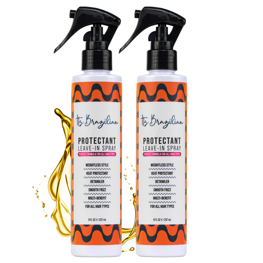 Kit with 2 Protectant Leave-In Spray Anti-Frizz - 8 Fl Oz (each