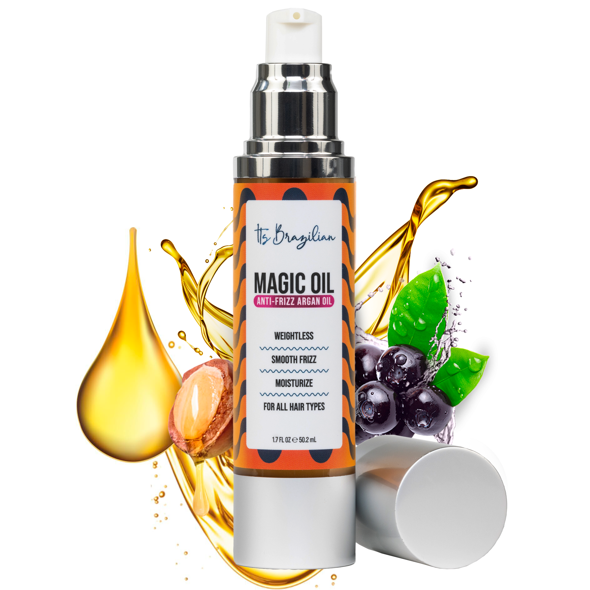 Magic Oil 100% Pure Organic Argan Oil - 1.7 Fl. Oz