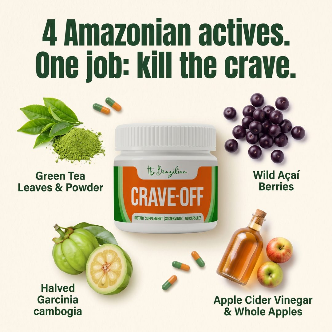 One Brazilian Berry Kills Cravings Like Ozempic — No Needle. No Nausea. No $1,400 a Month. It flattens the 3 PM blood-sugar spike that fires your cravings — most feel it in about 7 days.