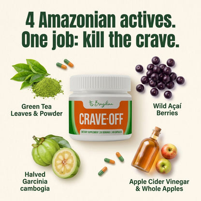 One Brazilian Berry Kills Cravings Like Ozempic — No Needle. No Nausea. No $1,400 a Month. It flattens the 3 PM blood-sugar spike that fires your cravings — most feel it in about 7 days.