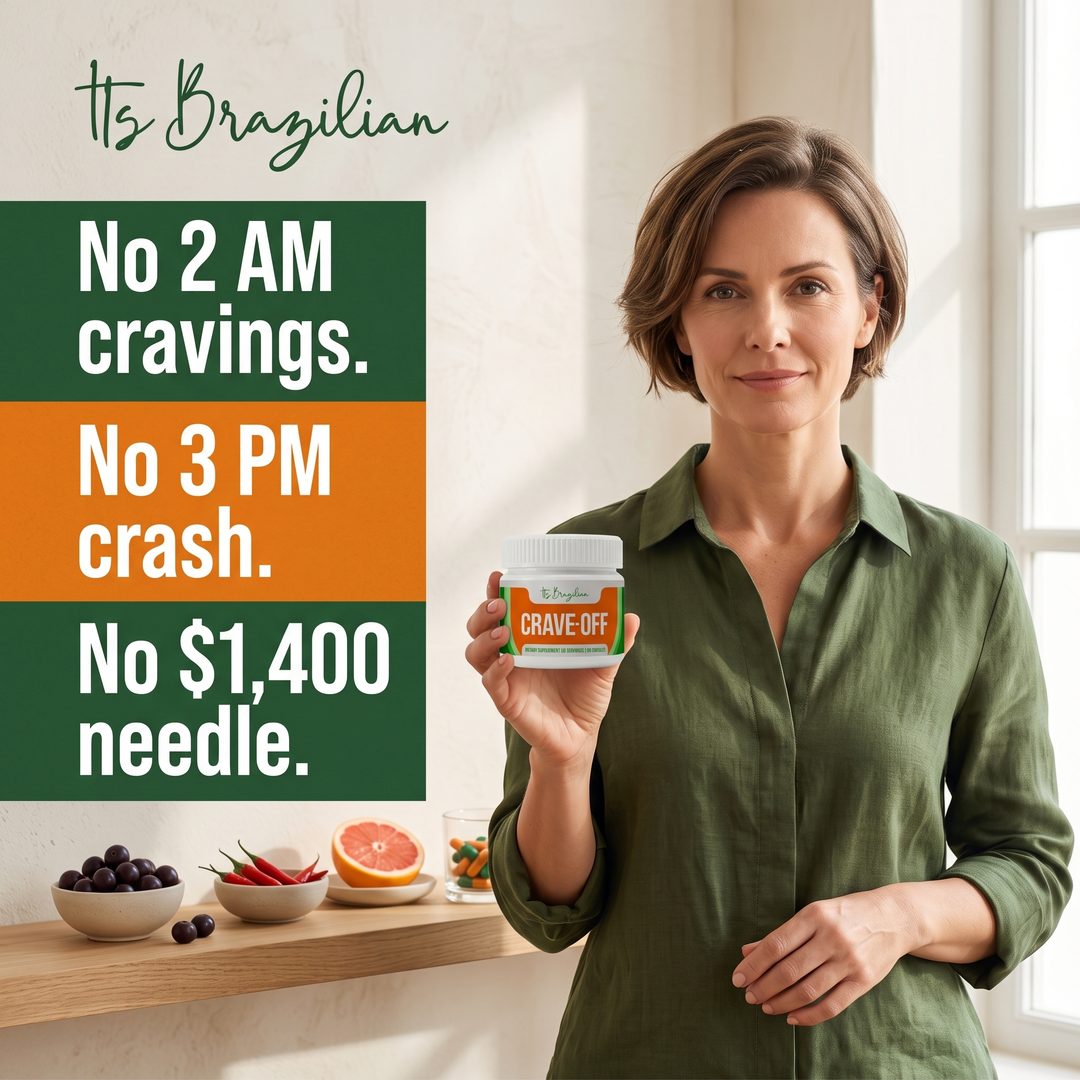 One Brazilian Berry Kills Cravings Like Ozempic — No Needle. No Nausea. No $1,400 a Month. It flattens the 3 PM blood-sugar spike that fires your cravings — most feel it in about 7 days.