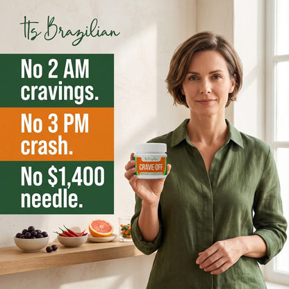 One Brazilian Berry Kills Cravings Like Ozempic — No Needle. No Nausea. No $1,400 a Month. It flattens the 3 PM blood-sugar spike that fires your cravings — most feel it in about 7 days.